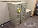 (4) Steel file cabinets